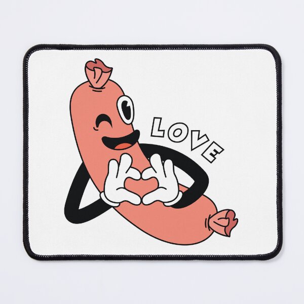 Item preview, Hot Dog Making Heart Symbol with Hands designed and sold by PrintPortal.