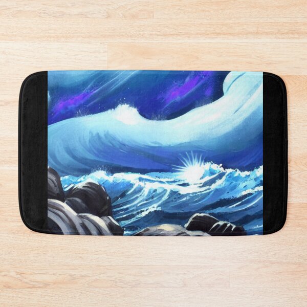 Item preview, Ocean Waves Moonlight Painting Series - Painting 13 -Throw Pillows and Prints.  designed and sold by ScatterHub.