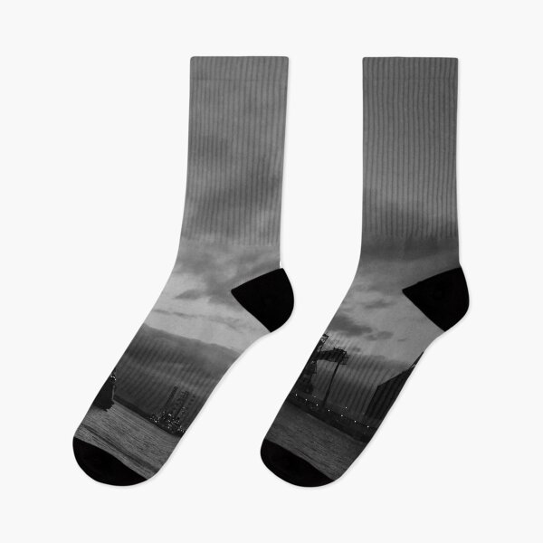 Item preview, Sunset on the River Blyth - Monochrome designed and sold by Violaman.