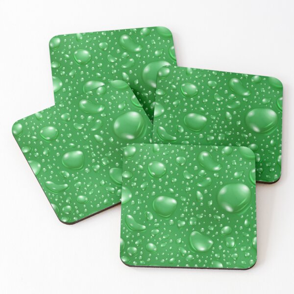 Item preview, Abstract Green Water Drops Pattern designed and sold by RepublicOfFire.
