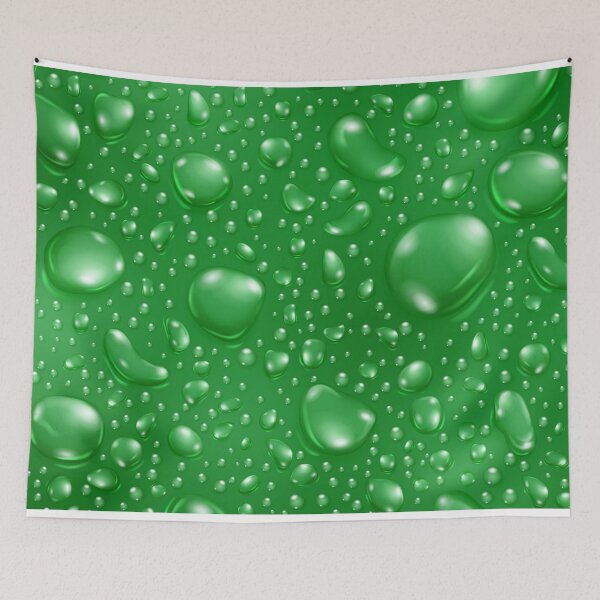 Item preview, Abstract Green Water Drops Pattern designed and sold by RepublicOfFire.
