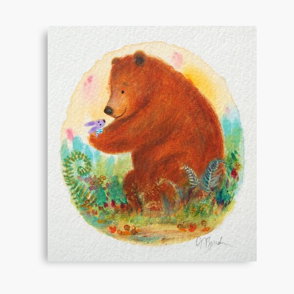 bear and bunny Canvas Print