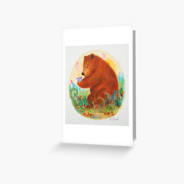 bear and bunny Greeting Card