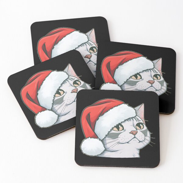 Item preview, Santa Kitty designed and sold by arkymonart.