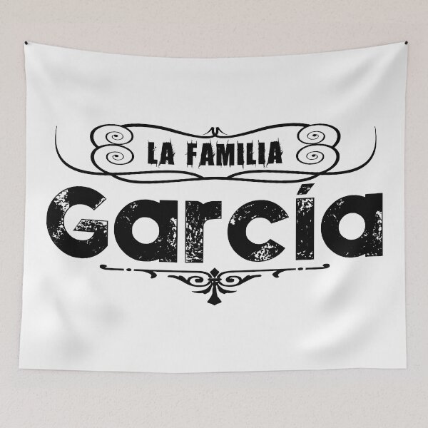 Aperçu de l'œuvre La Familia García - Nom de famille Garcia - Nom de famille García - Apelido García - Sobre Nome García - La famille García créée et vendue par RazzArt.