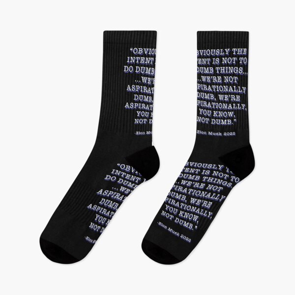 Item preview, Elon Musk Aspirationally Dumb Tweet Quote designed and sold by CreatedbyJR.