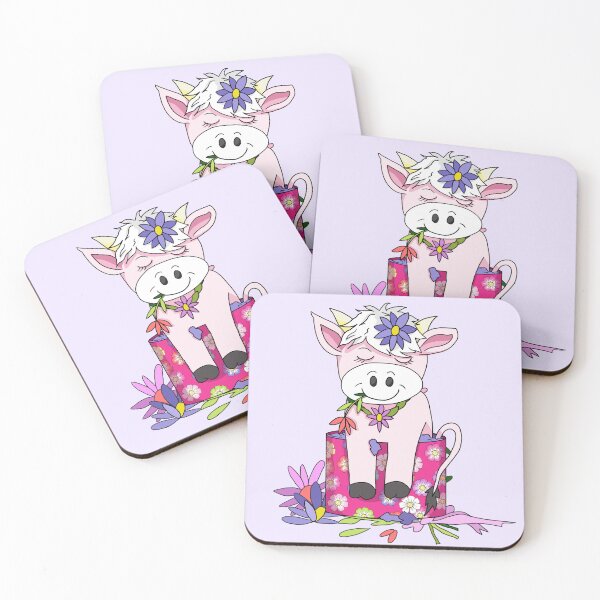 Item preview, cartoon cow in a box designed and sold by BeingNow.