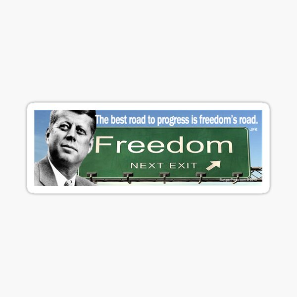JFK - Freedom's Road Sticker