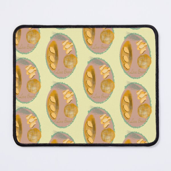 Item preview, Sourdough, French, and Bun Loaves with "I Love Bread" Text Pink Badge - Collage Animation designed and sold by jolabrese.