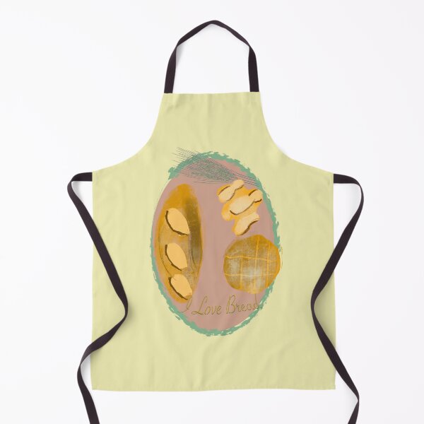 Item preview, Sourdough, French, and Bun Loaves with "I Love Bread" Text Pink Badge - Collage Animation designed and sold by jolabrese.