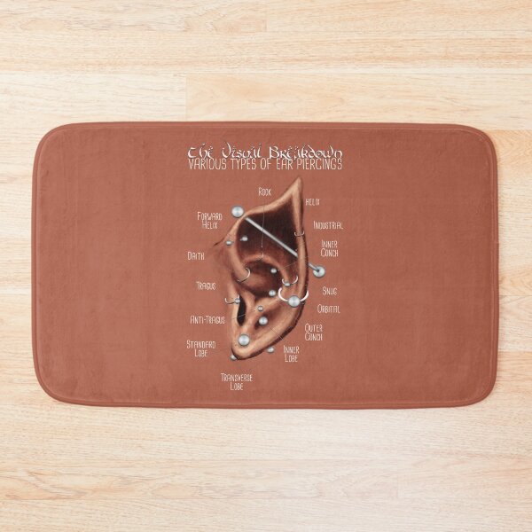 Item preview, Elven Ear Piercing Chart, Medium Skin Tone designed and sold by Jarrod Vandenberg.