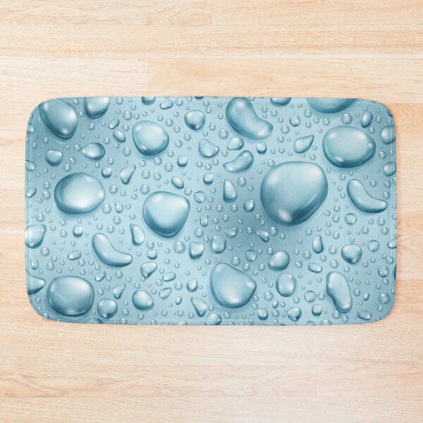Item preview, Abstract Metallic Blue Water Drops Pattern designed and sold by RepublicOfFire.