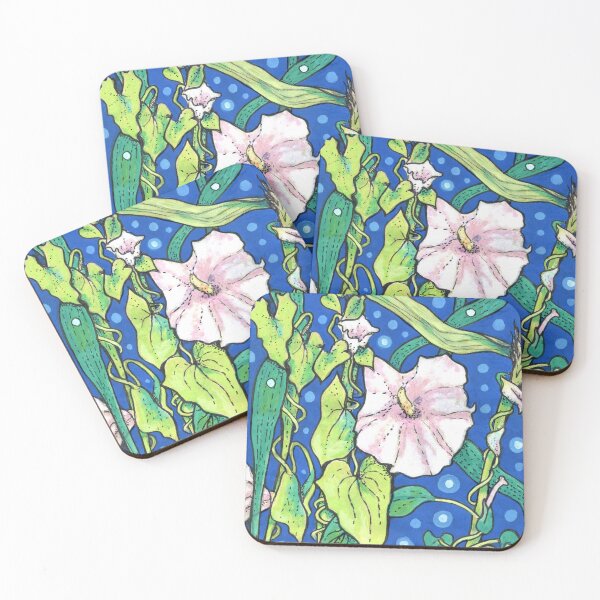 Item preview, Bindweed Flowers and Reed Floral Painting Summer Plants Sketch designed and sold by Julia Khoroshikh.