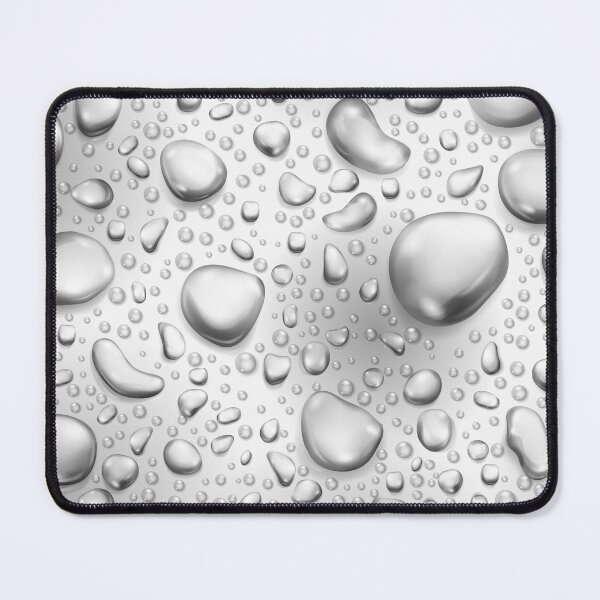 Item preview, Abstract Silver Water Drops Pattern designed and sold by RepublicOfFire.