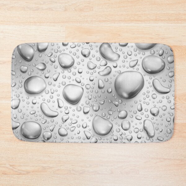 Item preview, Abstract Silver Water Drops Pattern designed and sold by RepublicOfFire.