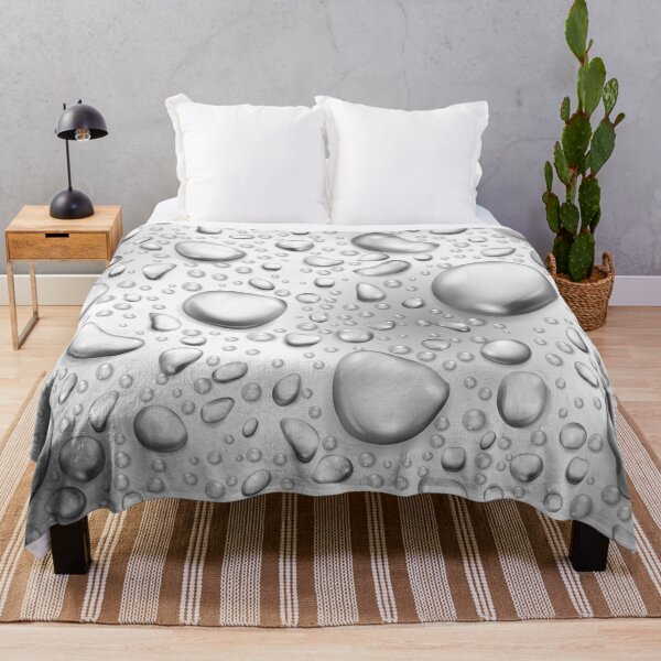 Item preview, Abstract Silver Water Drops Pattern designed and sold by RepublicOfFire.