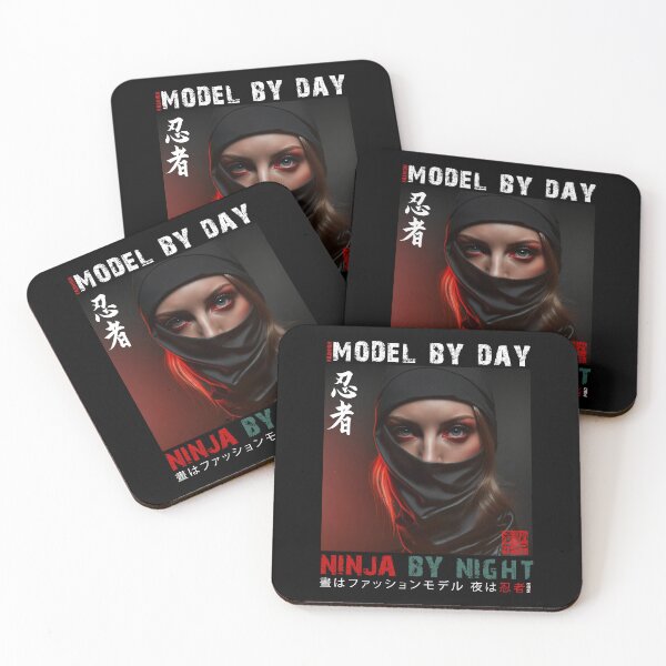 Item preview, Fashion Model By Day Ninja By Night - Masked Female Ninja Model | Fashion Model Ninja Woman Warrior designed and sold by MadeByRobots.