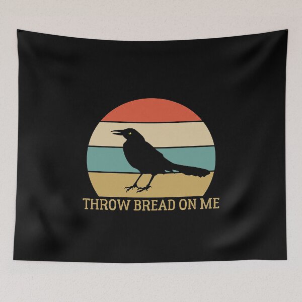 Item preview, grackle Throw Bread On Me - AUSTIN WEIRD BIRD  designed and sold by Raiko-art.