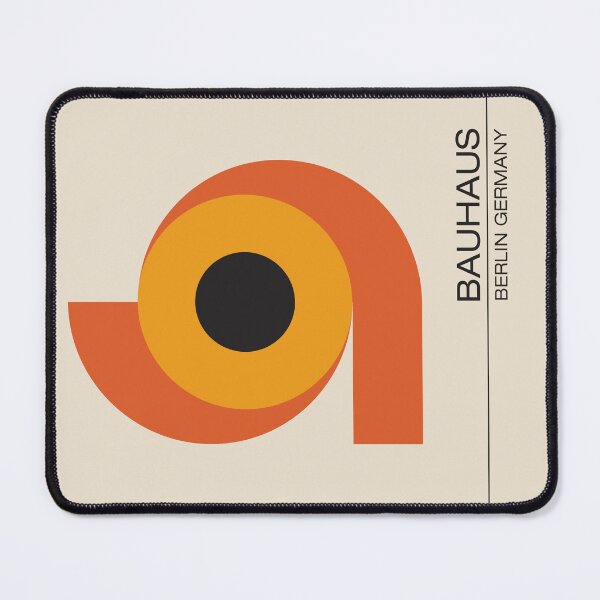 Item preview, Bauhaus - Retro / Art Deco architecture discipline from Berlin, Germany - Available in posters, etc - Orange bauhaus designed and sold by ArcFoundationCo.