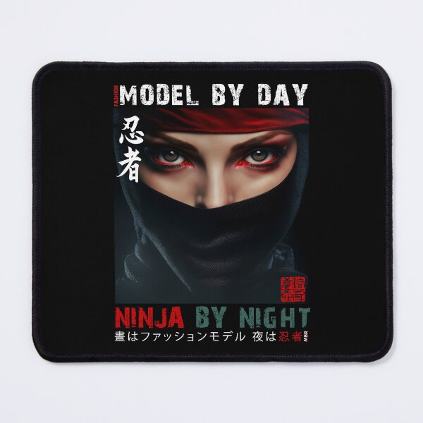 Item preview, Fashion Model By Day Ninja By Night - Masked Female Ninja Model | Fashion Model Ninja Woman Warrior designed and sold by MadeByRobots.