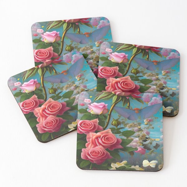 Item preview, Abstraction illustrative rosery Colorful hippie style Splash Flowers Imagination of dream  桜 world art bloomcore designed and sold by ValleyDream.