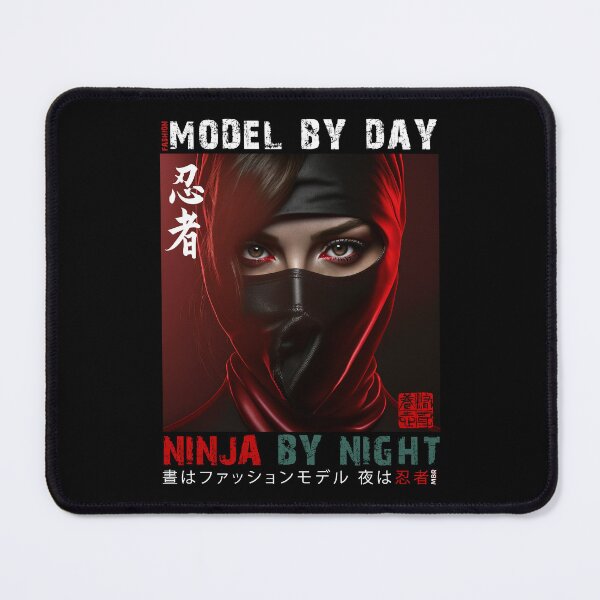 Item preview, Fashion Model By Day Ninja By Night - Masked Female Ninja Model | Fashion Model Ninja Woman Warrior designed and sold by MadeByRobots.