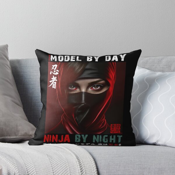 Item preview, Fashion Model By Day Ninja By Night - Masked Female Ninja Model | Fashion Model Ninja Woman Warrior designed and sold by MadeByRobots.