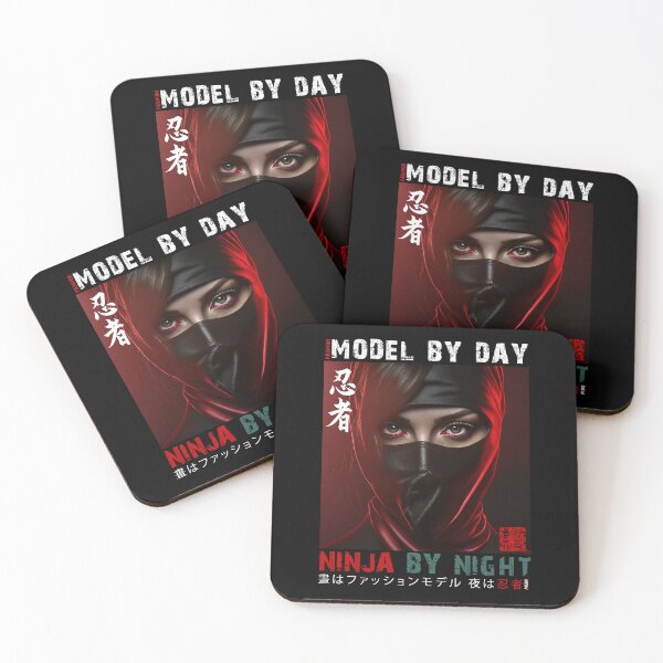 Item preview, Fashion Model By Day Ninja By Night - Masked Female Ninja Model | Fashion Model Ninja Woman Warrior designed and sold by MadeByRobots.