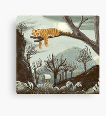 sleeping tiger Canvas Print