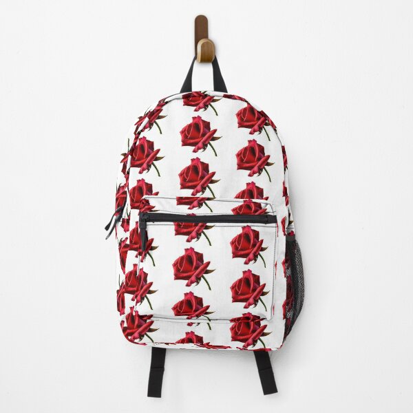 Herdesigns Red Rose Custom Drawstring Backpack Spring