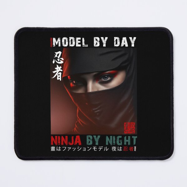 Item preview, Fashion Model By Day Ninja By Night - Masked Female Ninja Model | Fashion Model Ninja Woman Warrior designed and sold by MadeByRobots.