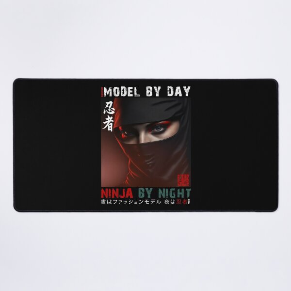 Item preview, Fashion Model By Day Ninja By Night - Masked Female Ninja Model | Fashion Model Ninja Woman Warrior designed and sold by MadeByRobots.