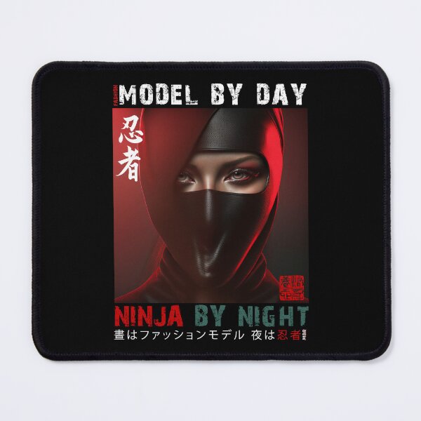 Item preview, Fashion Model By Day Ninja By Night - Masked Female Ninja Model | Fashion Model Ninja Woman Warrior designed and sold by MadeByRobots.