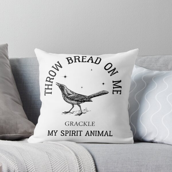 Item preview, grackle Throw Bread On Me - AUSTIN  Spirit Animal designed and sold by Raiko-art.