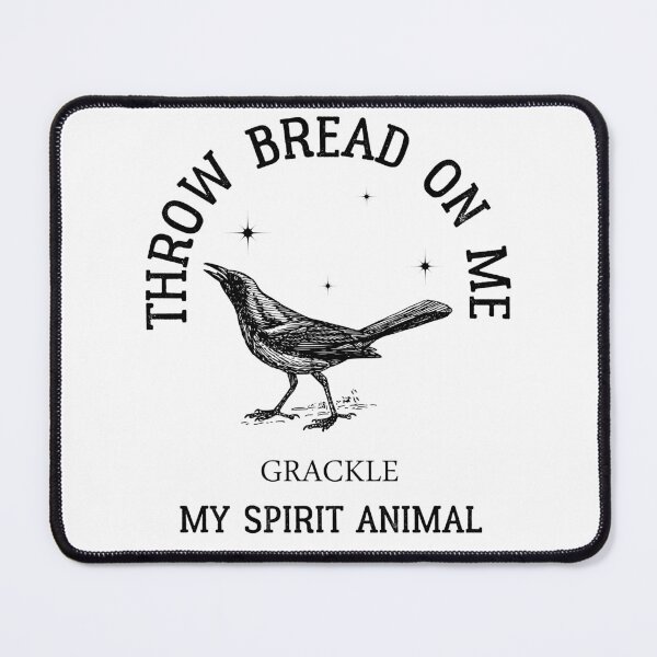 Item preview, grackle Throw Bread On Me - AUSTIN Spirit Animal designed and sold by Raiko-art.