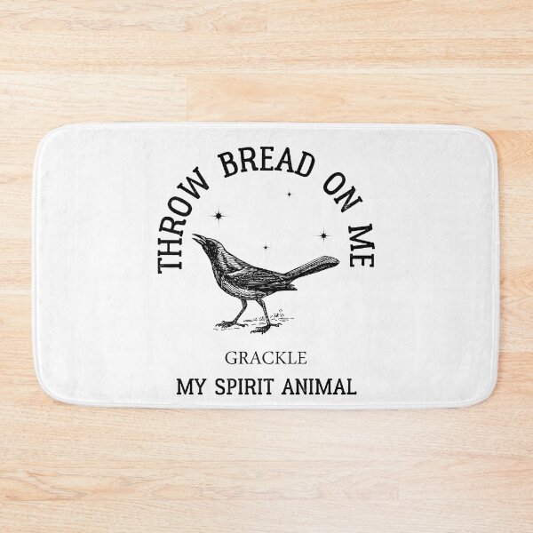 Item preview, grackle Throw Bread On Me - AUSTIN  Spirit Animal designed and sold by Raiko-art.