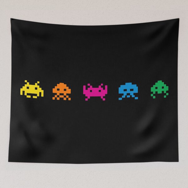 Item preview, Raindow Invaders designed and sold by OneBigPixel.