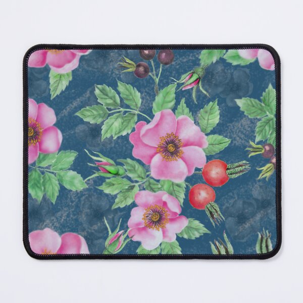 Item preview, Vintage Pattern Work Pink Field Roses With Buds designed and sold by Tina Veenstra.