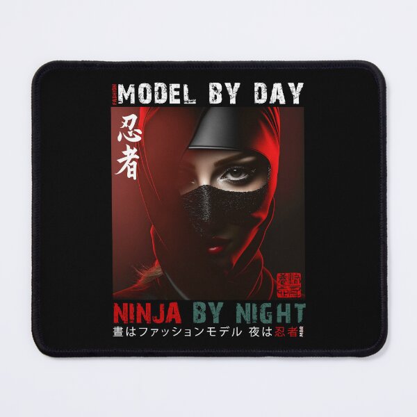Item preview, Fashion Model By Day Ninja By Night - Masked Female Ninja Model | Fashion Model Ninja Woman Warrior designed and sold by MadeByRobots.