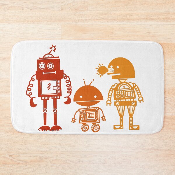Item preview, Red and orange robot friends designed and sold by acbcesarz.
