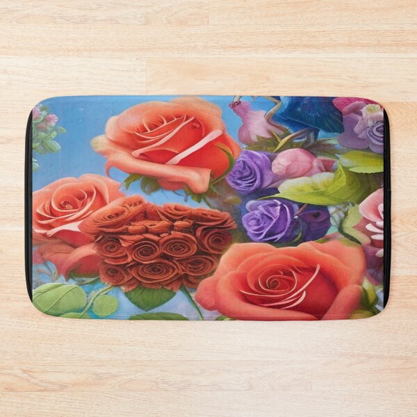 Item preview, Abstraction illustrative rosery Colorful hippie style Splash Flowers Imagination of dream  桜 world art bloomcore designed and sold by ValleyDream.