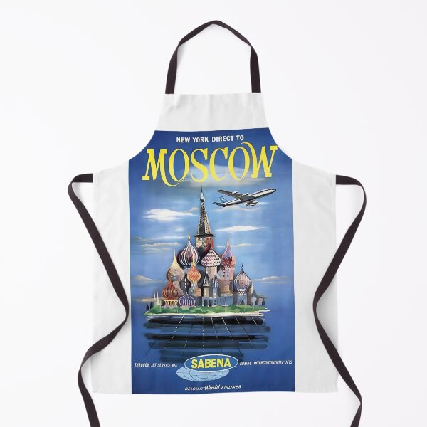 Item preview, SABENA New York To Moscow Vintage Travel Poster 60's designed and sold by Mitch-Angelo.