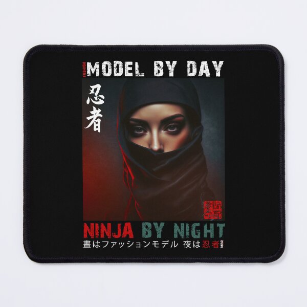 Item preview, Fashion Model By Day Ninja By Night - Masked Female Ninja Model | Fashion Model Ninja Woman Warrior designed and sold by MadeByRobots.