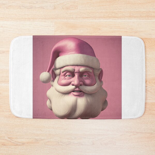 Item preview, Retro Vintage Pink Santa Claus designed and sold by TheBaconStudio.