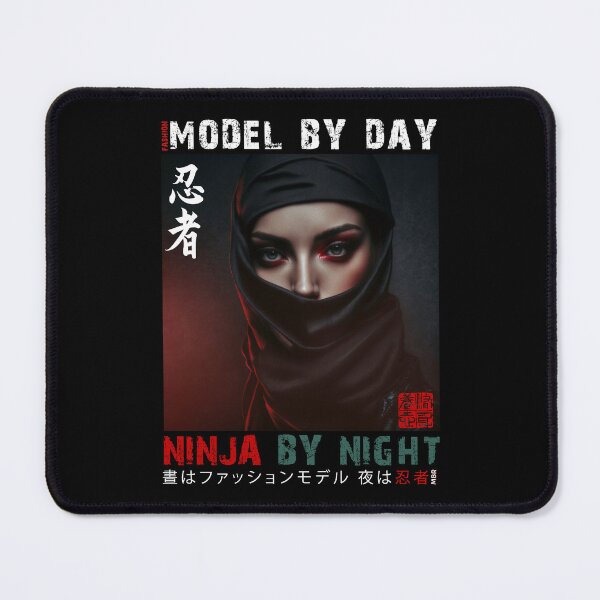 Item preview,  Fashion Model By Day Ninja By Night - Masked Female Ninja Model | Fashion Model Ninja Woman Warrior designed and sold by MadeByRobots.