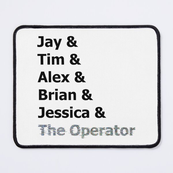 Item preview, Jay&Tim&AlexBrian&Jessica&The Operator Marble Hornets (Black+Static) designed and sold by havensea.