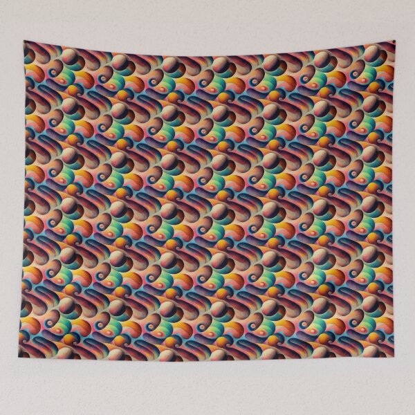 Item preview, Fascinating Psychedelic Pattern, Colorful Trippy Pattern, Psychedelia designed and sold by TreasuryOE.