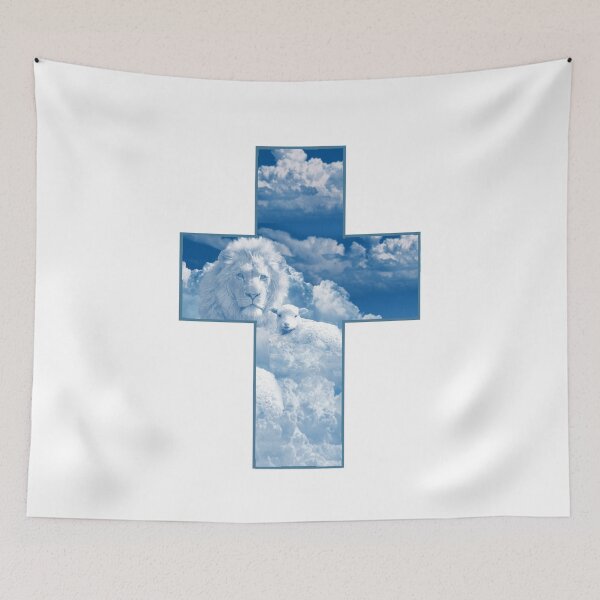 Item preview, Cross Lion and the Lamb Clouds, Sky Christian design designed and sold by BringingHOPE.