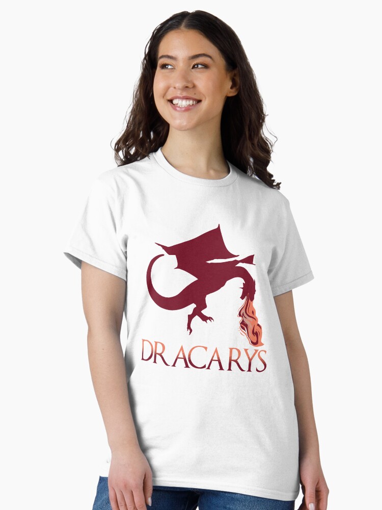 Aperçu 2 sur 7. T-shirt classique avec l'œuvre Dracarys ! créée et vendue par BomPom.