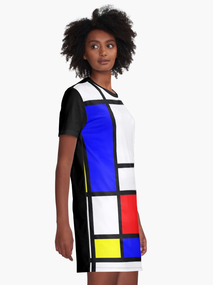 Alternate view of Mondrian Graphic T-Shirt Dress